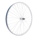 Roue arrière 700 VTC, double paroi, argent, patin, QR10