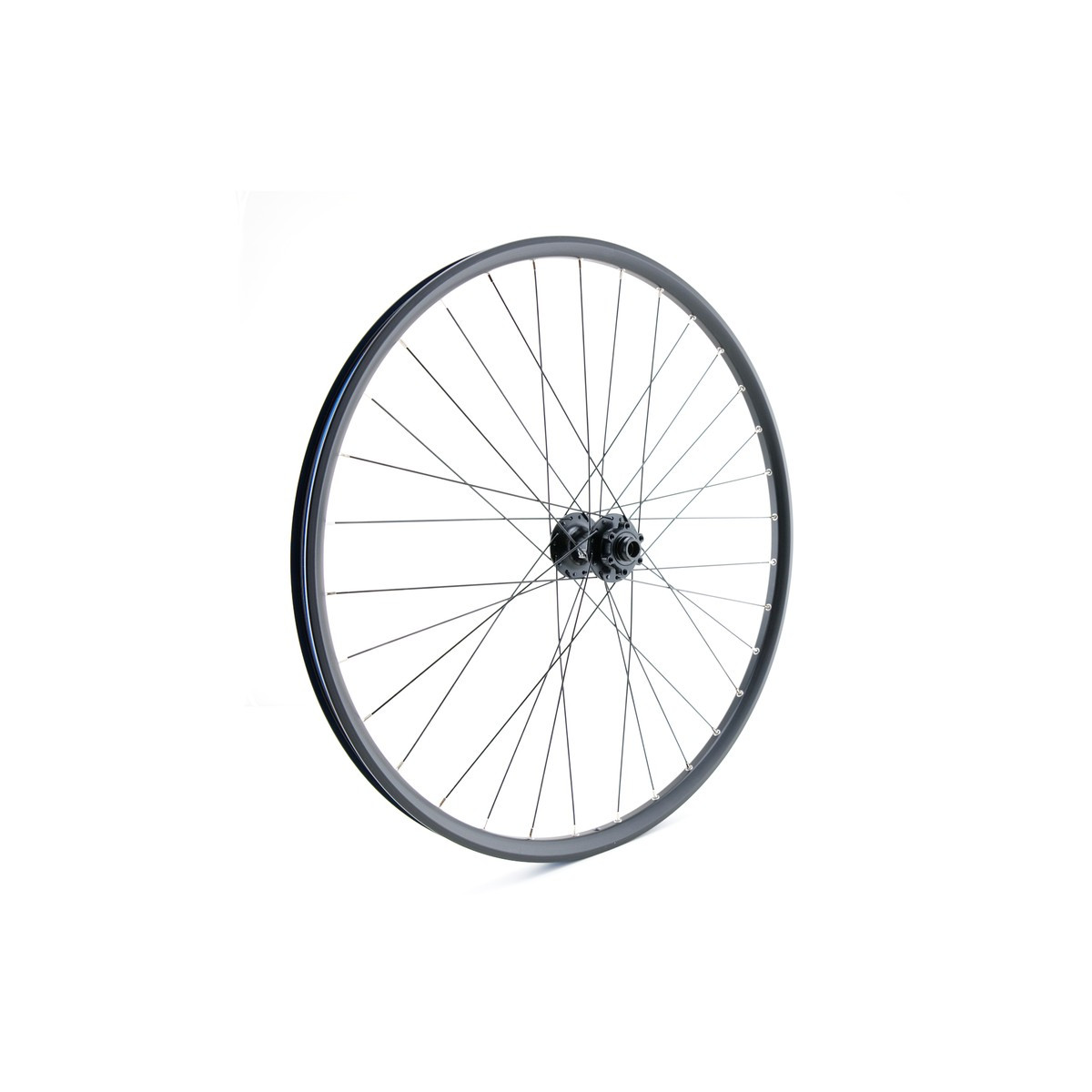 Roue avant 27,5" VTT/VAE, double paroi, noire, disque, 15 x 110