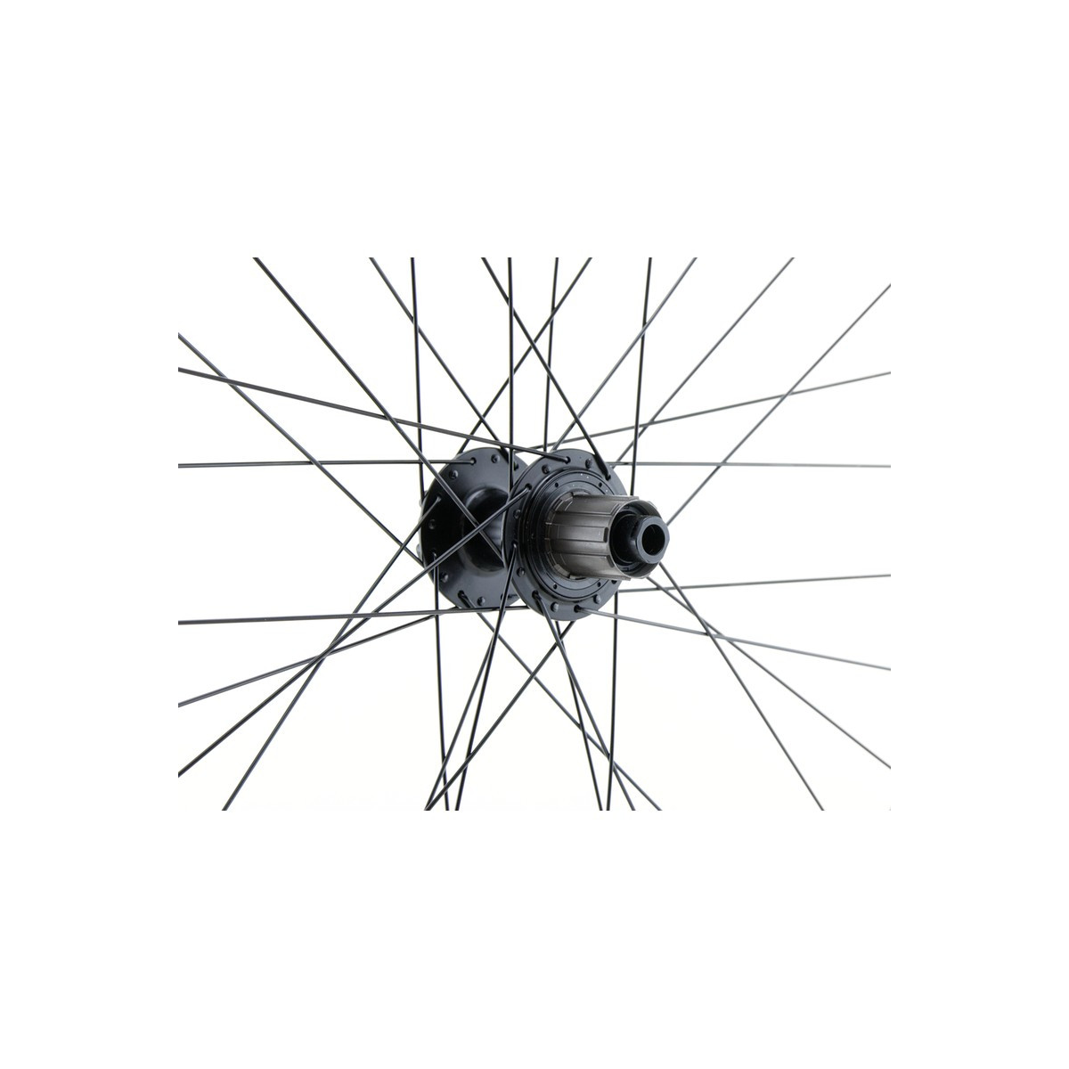 Roue arrière 27,5" VTT/VAE, double paroi, noire, disque, 12 x 148