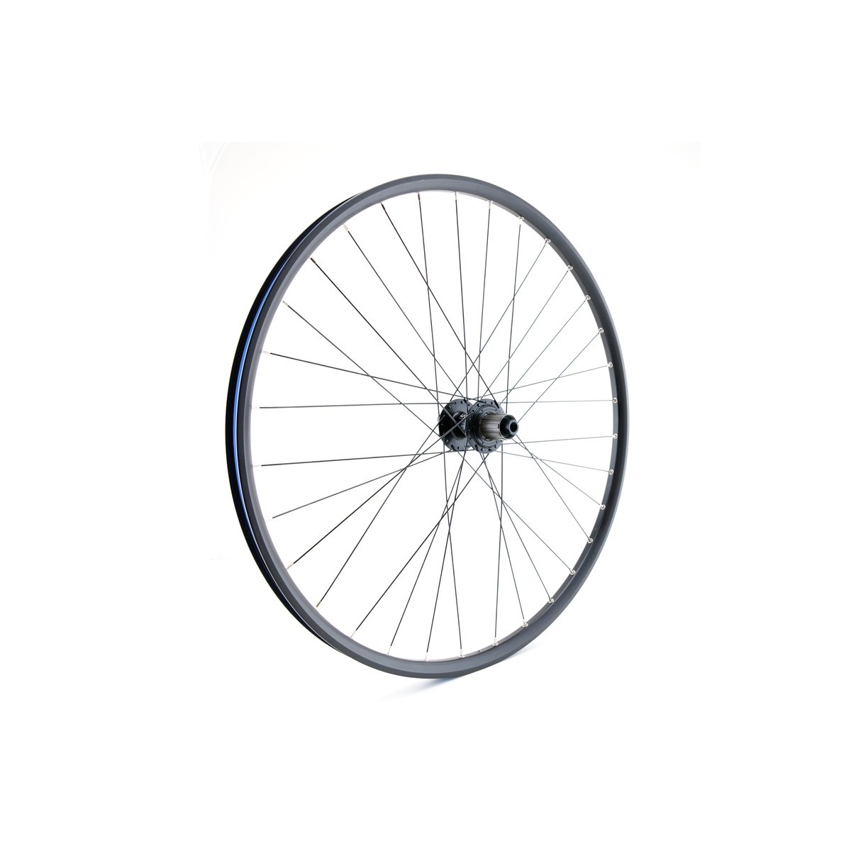 Roue arrière 29" VTT/VAE, double paroi, noire, disque, 12 x 148