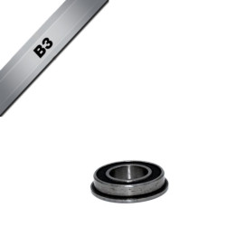 Roulement avec collerette extérieure BLACKBEARING 10 x 19/21 x 5mm B3