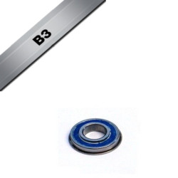 Roulement avec bague allongée BLACKBEARING 15 x 24/26 x 5/7mm B3