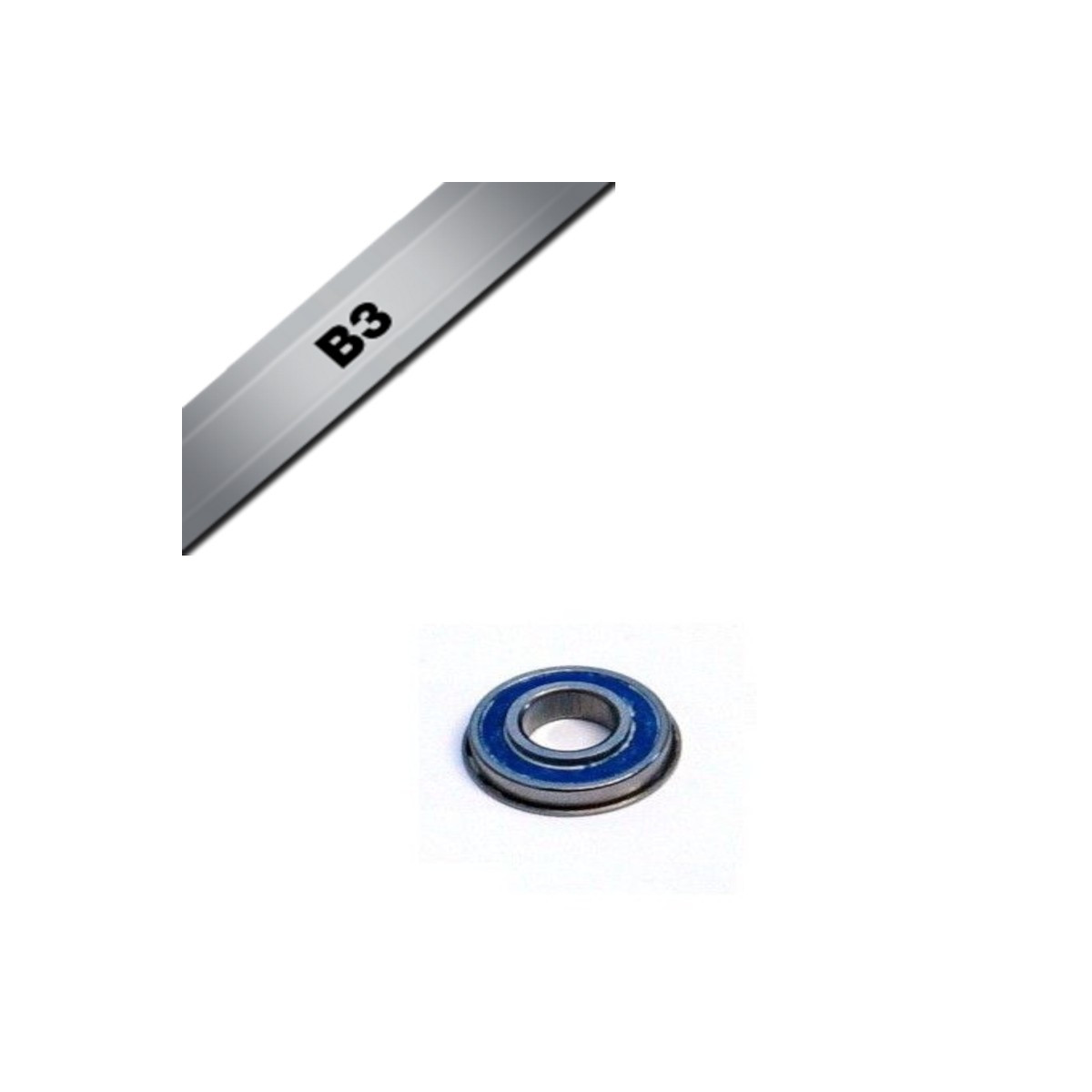 Roulement avec bague allongée BLACKBEARING 15 x 24/26 x 5/7mm B3