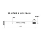 Axe de roue avant BLACKBEARING 125-M12x1.5-16mm