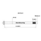 Axe de roue avant BLACKBEARING 118.5-M12x1.5-10.5mm
