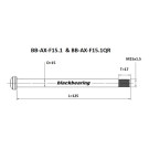 Axe de roue avant BLACKBEARING 125-M15x1.5-16mm