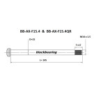 Axe de roue avant BLACKBEARING FOX-145-M15x1.5-16mm