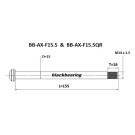 Axe de roue avant BLACKBEARING FOX-155-M15x1.5-16mm