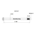 Axe de roue avant BLACKBEARING 199-M15x1.5-12mm