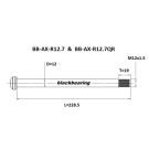 Axe de roue arrière BLACKBEARING 227-M12x1.5-18mm