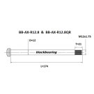 Axe de roue arrière BLACKBEARING 174-M12x1.75-21mm