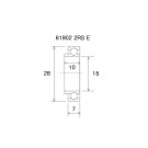 Roulement avec bague allongée BLACKBEARING 15 x 28 x 7/10mm MAX
