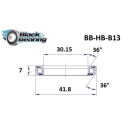 Roulement de direction BLACKBEARING 30.15 x 41.8 x 7mm - 36/36°