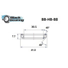 Roulement de direction BLACKBEARING 30.5 x 41.8 x 7.7mm - 45/45°