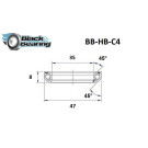 Roulement de direction BLACKBEARING 35 x 47 x 8mm - 45/45°