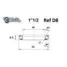 Roulement de direction BLACKBEARING 40 x 51 x 6.5mm - 45/45°