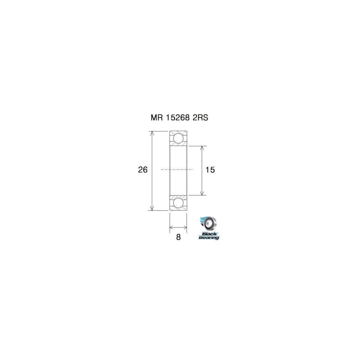 Roulement BLACKBEARING 15 x 26 x 8mm B3