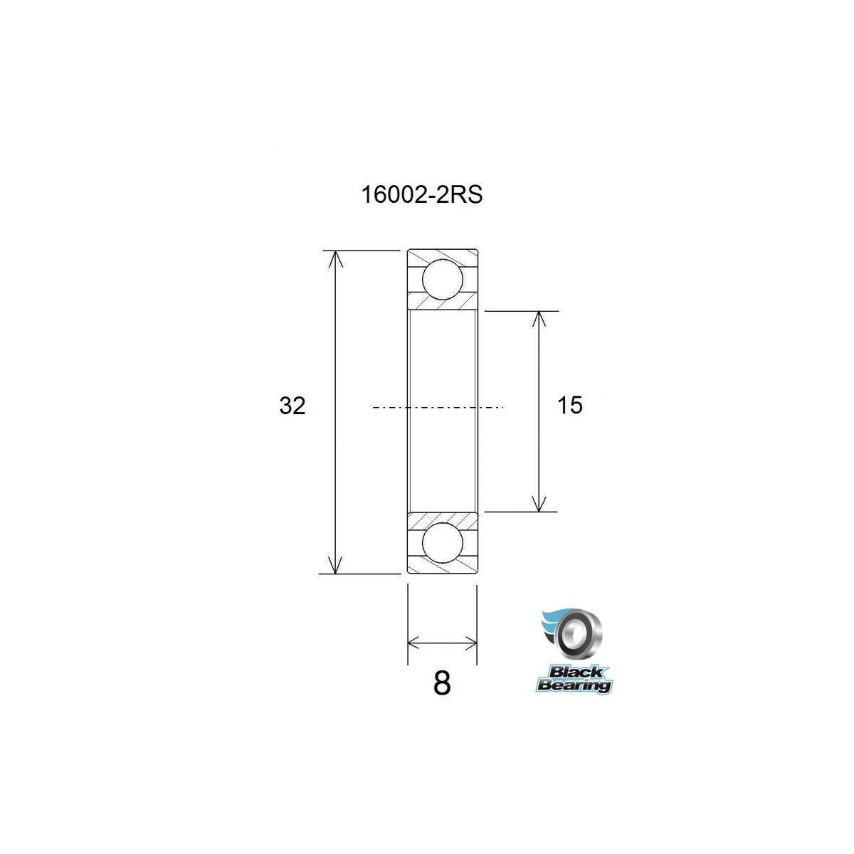 Roulement BLACKBEARING 15 x 32 x 8mm B3
