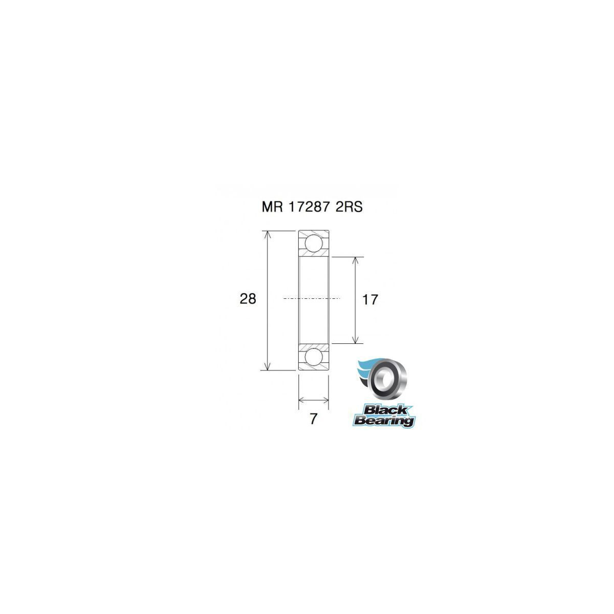 Roulement BLACKBEARING 17 x 28 x 7mm B5