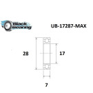 Roulement pivot de cadre VTT BLACKBEARING 17 x 28 x 7mm MAX