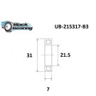 Roulement BLACKBEARING 21.5 x 31 x 7mm B3