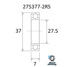 Roulement BLACKBEARING 27.5 x 37 x 7mm B3