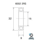 Roulement acier inoxydable BLACKBEARING 15 x 32 x 9mm B3S