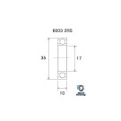 Roulement BLACKBEARING 17 x 35 x 10mm B5