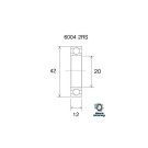 Roulement BLACKBEARING 20 x 42 x 12mm B3