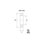 Roulement BLACKBEARING 9 x 24 x 7mm B3