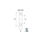 Roulement BLACKBEARING 6 x 19 x 6mm B3