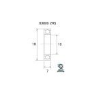 Roulement pivot de cadre VTT BLACKBEARING 10 x 19 x 7mm MAX