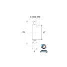 Roulement BLACKBEARING 17 x 26 x 7mm B3