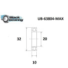 Roulement pivot de cadre VTT BLACKBEARING 20 x 32 x 10mm MAX