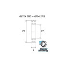 Roulement BLACKBEARING 20 x 27 x 4mm B3