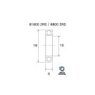 Roulement acier inoxydable BLACKBEARING 10 x 19 x 5mm B5S