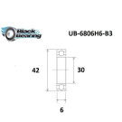 Roulement BLACKBEARING 30 x 42 x 6mm B3