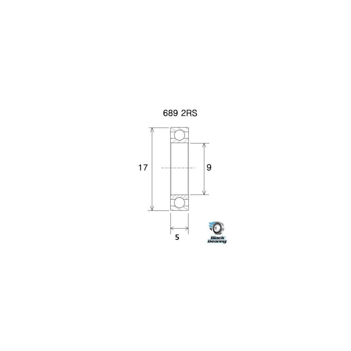 Roulement BLACKBEARING 9 x 17 x 5mm B3