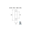 Roulement BLACKBEARING 12 x 24 x 6mm B5