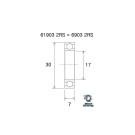 Roulement acier inoxydable BLACKBEARING 17 x 30 x 7mm  B3S