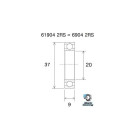 Roulement BLACKBEARING 20 x 37 x 9mm B3