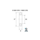 Roulement BLACKBEARING 30 x 47 x 9mm B3