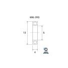 Roulement BLACKBEARING 5 x 13 x 4mm B3