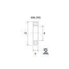 Roulement BLACKBEARING 6 x 15 x 5mm B3