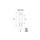 Roulement BLACKBEARING 8 x 19 x 6mm B3