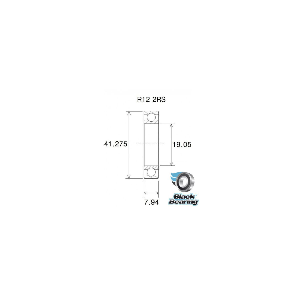 Roulement BLACKBEARING 19.05 x 41.275 x 11.1mm B3