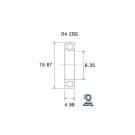 Roulement BLACKBEARING 6.35 x 15.875 x 4.98mm B5