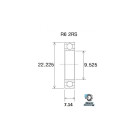 Roulement BLACKBEARING 9.525 x 22.225 x 7.14mm B3
