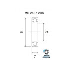 Roulement boîtier de pédalier BLACKBEARING BB90/95 24mm B3