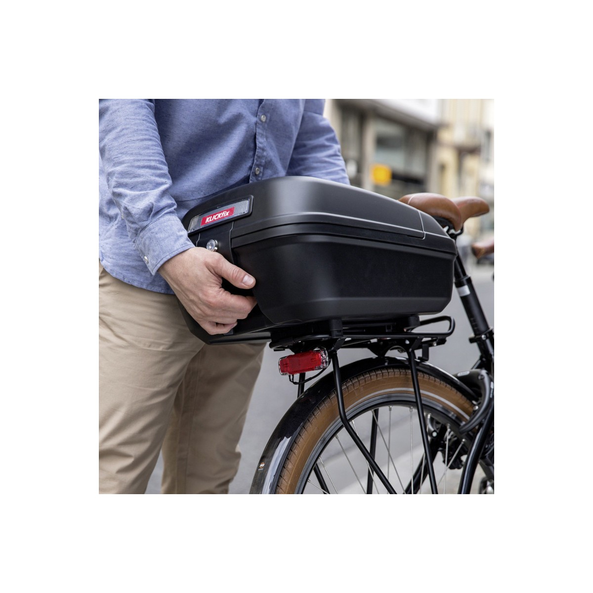 KlickFix Boîte vélo 12l pour porte-bagages Racktime